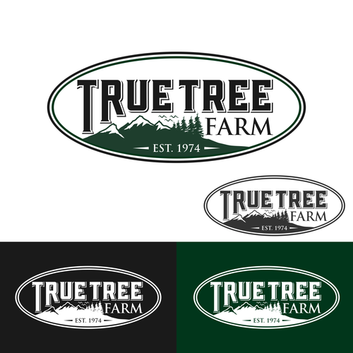 Organic logo for high elevation tree farm in Arizona. Design by Brainstorming_day