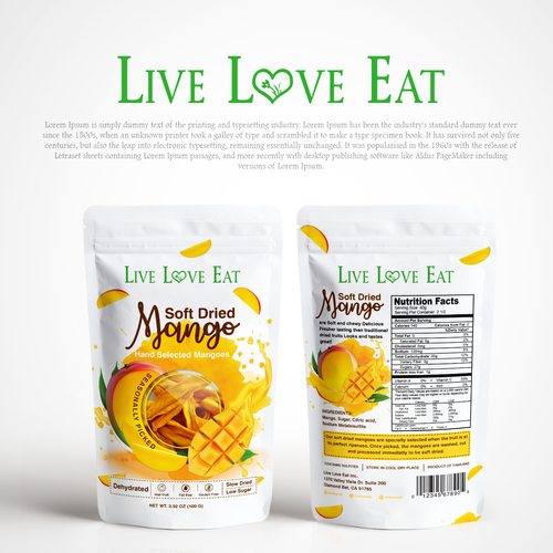 dry fruits packaging design