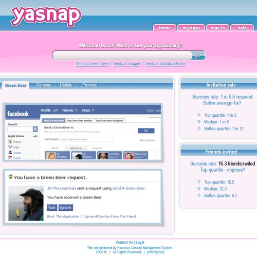 Social networking site needs 2 key pages Réalisé par MHY