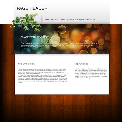One page Website Templates Design by kpp0209