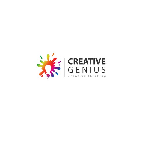 "Creative Genius" Logo for an art school. Design by ps.sohani