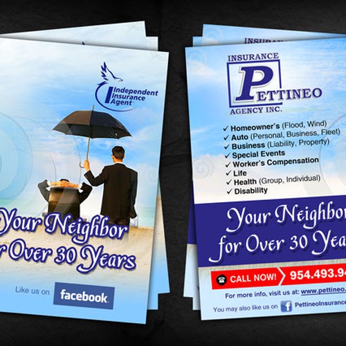 Insurance Agency needs a new postcard design! デザイン by sercor80