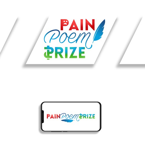 Pain Poem Prize - Playful Logo-ontwerp door cvektor™