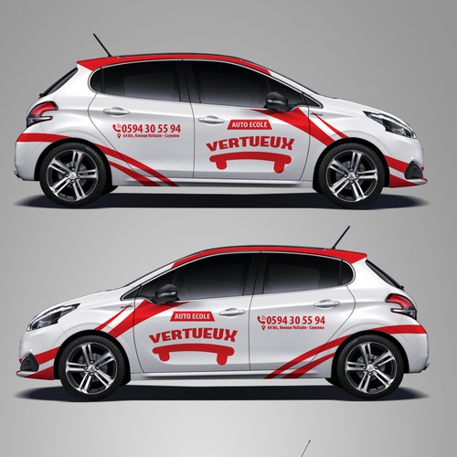 Simple Classy car design for a company that teach people how to drive Design by Priyo