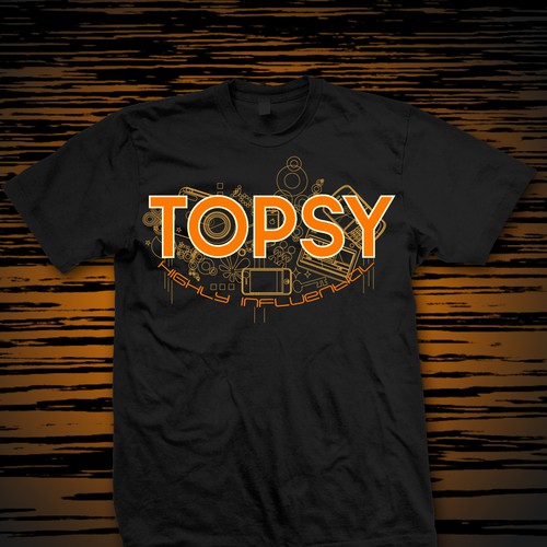 T-shirt for Topsy Ontwerp door pinkstorm