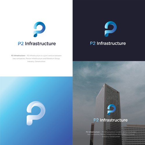 P2 Infrastructure Logo Design Design réalisé par t.ka