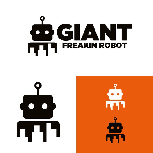 Minimalist, Classy Giant Robot Logo Wanted Design by TJCD