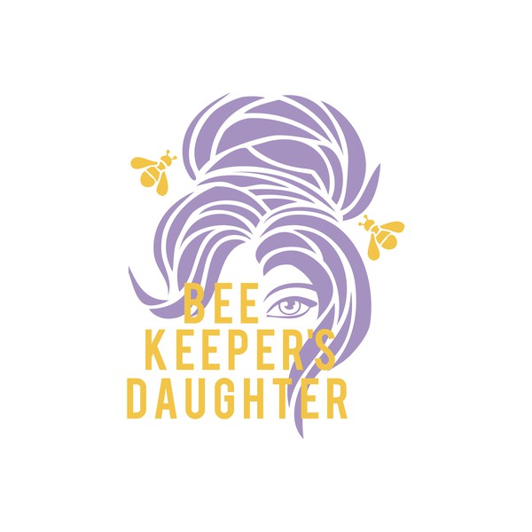 graphic honey lavender beer illustration