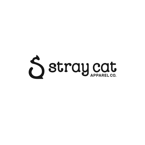 Logo for Stray Cat Apparel Co. - Clothing brand that donates 100% to saving cats! Design by khro