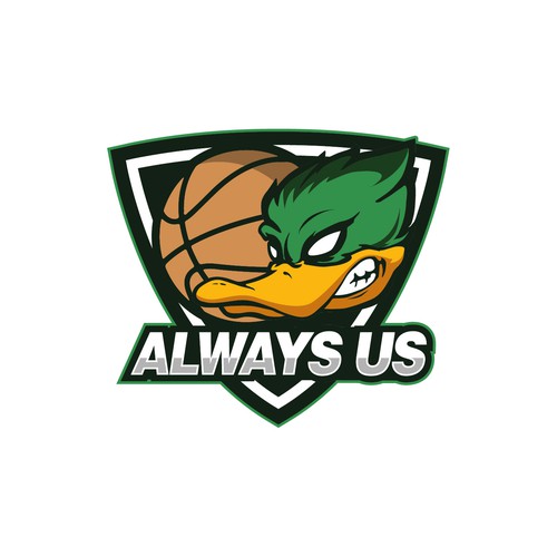 Basketball Logo for Always Us - Your Winning Logo Featured on Major Sports Network Design réalisé par Apoteósico