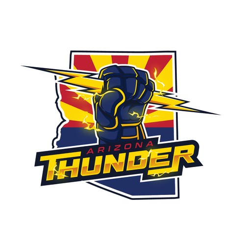 Arizona Thunder Ice Hockey Design by Gr8 ART