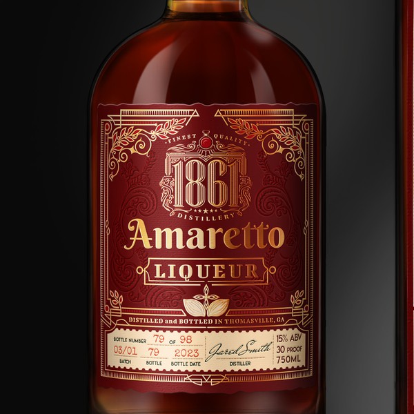 Amaretto Label Design