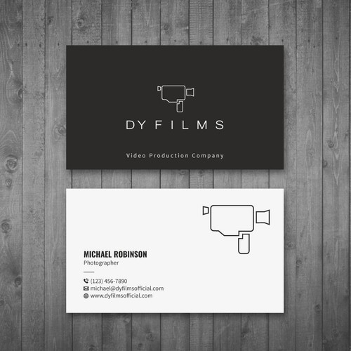 Business card for video production company Design by Tcmenk