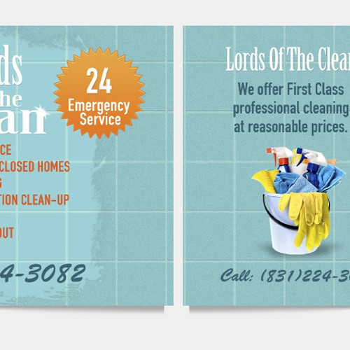 Create the next postcard or flyer for Lords Of The Clean Design by Alex4design