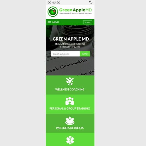 Create Green Apple MD's web design! Design by OMGuys™