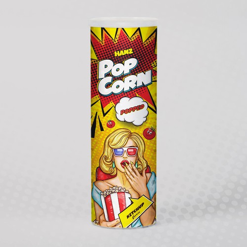 Premium Quality Popped Pop Corn Packaging Design réalisé par Dimario Moretti