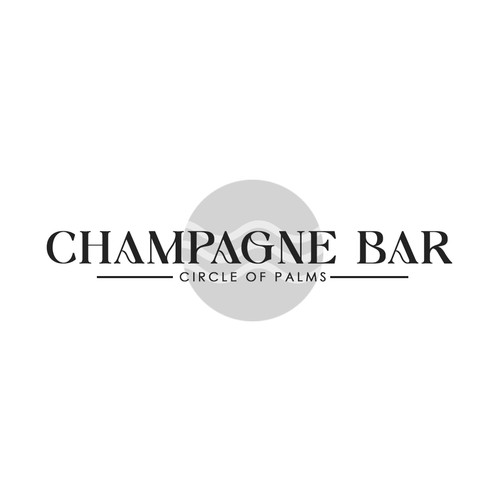 Luxury and modern Champagne Bar logo Design von Satyapal Singh