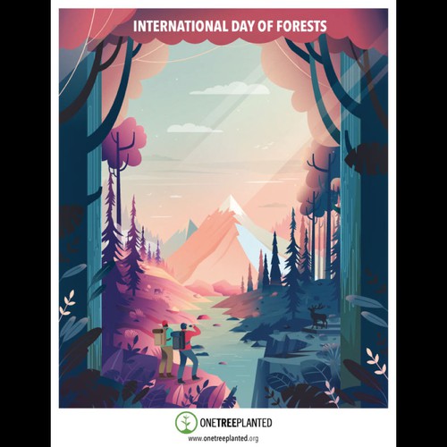 Awesome Poster for International Day of Forests Diseño de Dakarocean