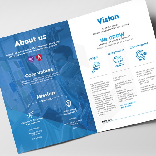 Software outsourcing brochure Design by Wil-MalleableStudio