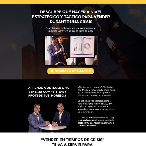 Landing page design contest entry by Luisaferd