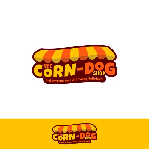 Diseño de Elevated Corn-Dog food trailer logo and color scheme de ArunPrem