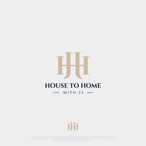 "House to Home with JJ" REAL ESTATE AGENT LOGO!! Diseño de Nick Camastra