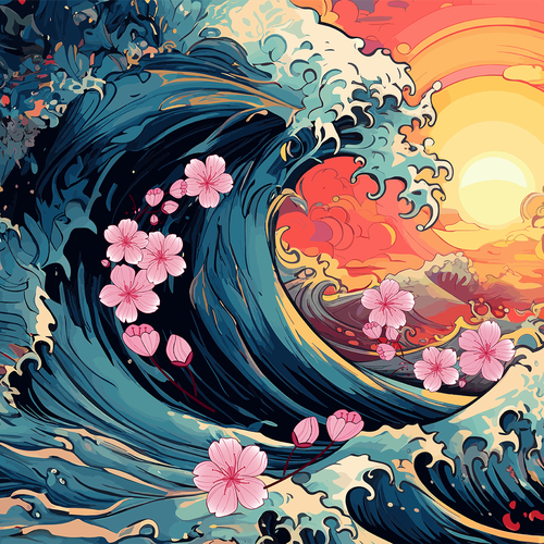 Design di Tatoo-Style Design of a Tsunami/Wave di WebNX  ⚡️⚡️