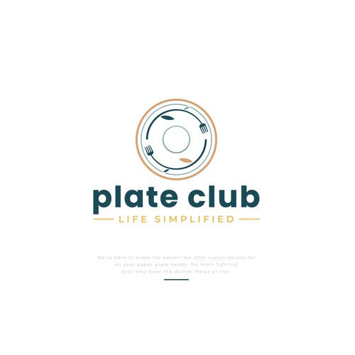 "I created the first paper plate subscription company logo!" - Your next claim to fame Design by D Better Design