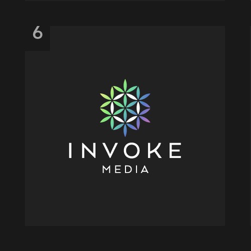 Calling forth the ultimate brand CENTREPIECE for Invoke Media! Creative logo for a budding brand. Design by Sleigh Visual