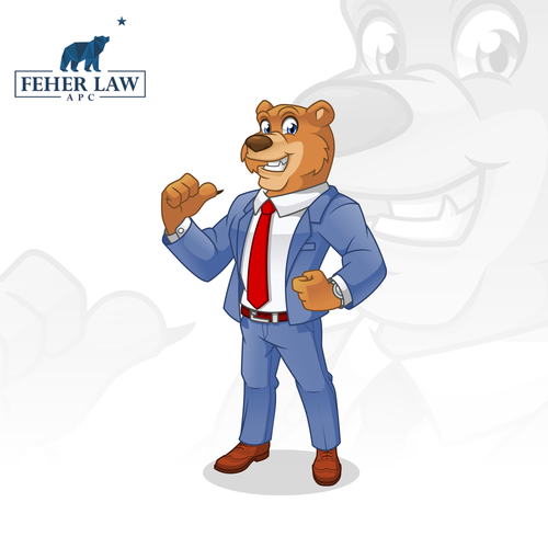 Cartoon Bear Mascot for Law Firm! Design by ridjam