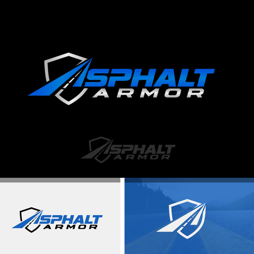 Powerful logo design for the most durable asphalt coating available Design by shadow`art