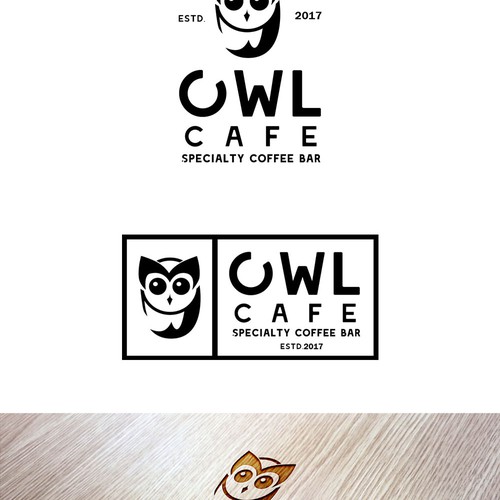 a new coffee shop logo design "owl cafe" Diseño de acid_noir™✅