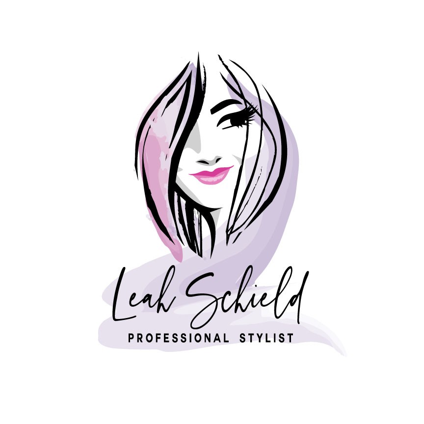 Stylist logo with the title 'logo for leah schield'