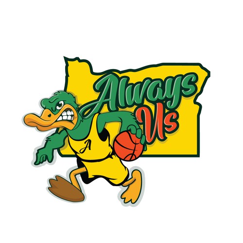 Basketball Logo for Always Us - Your Winning Logo Featured on Major Sports Network Design réalisé par creatsoul