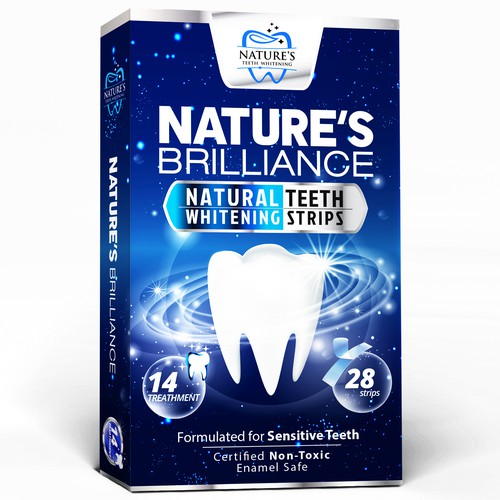 Natural Design Needed for Nature's Brilliance Whitening Strips Design by agooshe