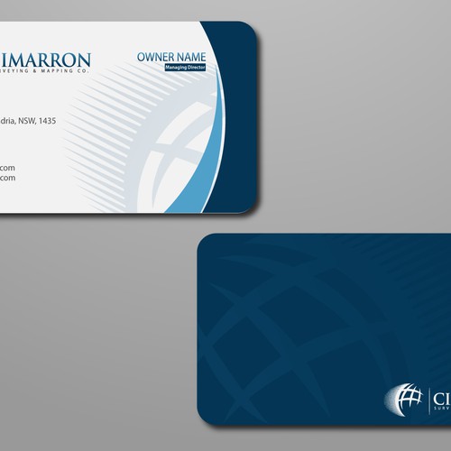 stationery for Cimarron Surveying & Mapping Co., Inc. Design by expert desizini