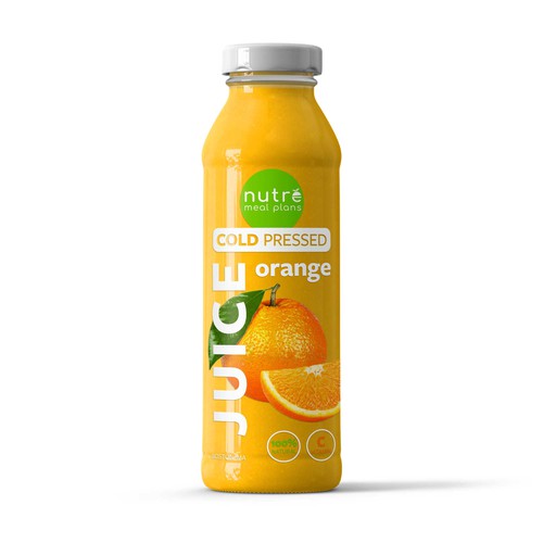 Easy Orange Juice Bottle.. Full Wrap! Design por Radmilica