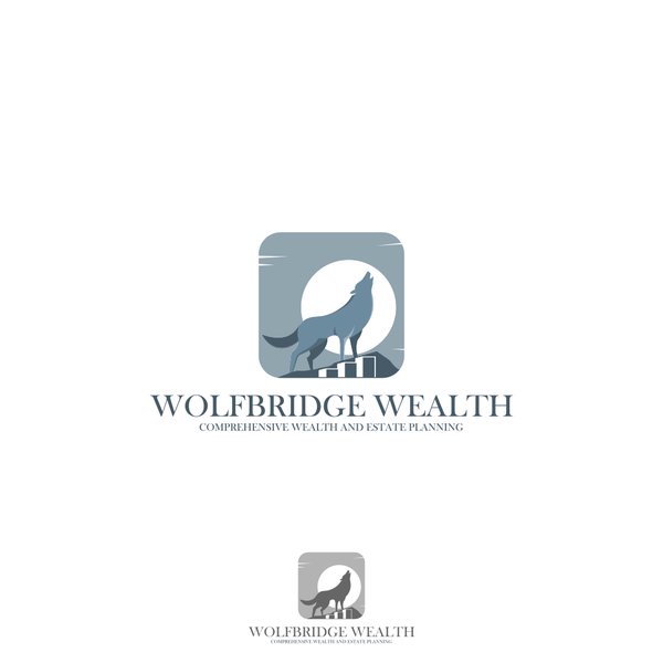 WolfBridge Wealth logo design