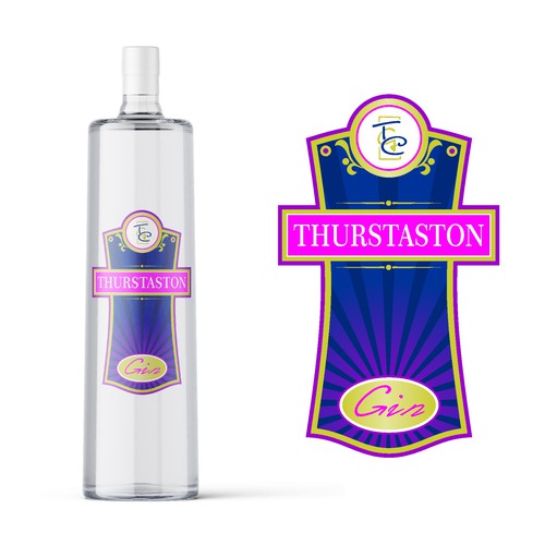 I am looking for the ultimate standout gin bottle label ,fresh ,colourful ,vibrant ,not to serious Design by Arcon74