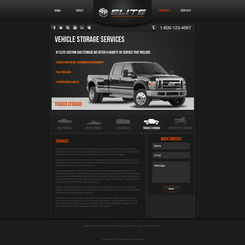 Design di Elite Custom Car Storage needs a new website design di BogdanB