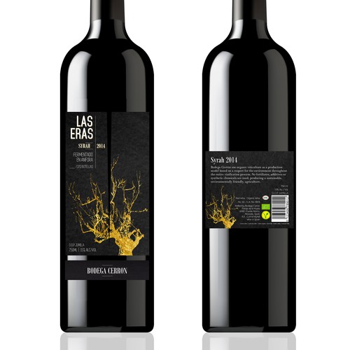 ORGANIC EXCLUSIVE WINE LABEL DESIGN - BODEGA CERRON Design by Ashleyjp