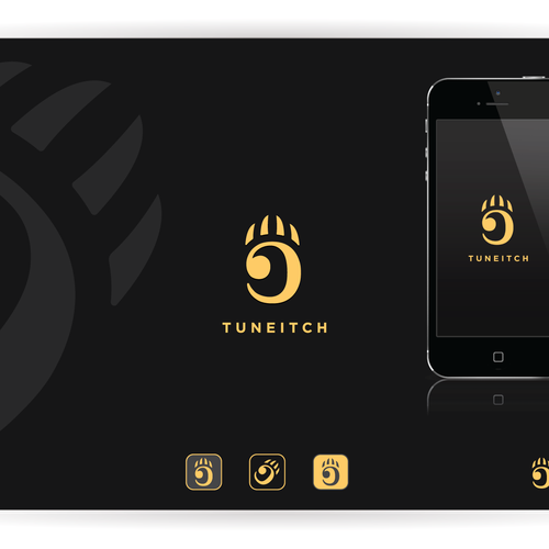 Create a bear claw-like logo that will double as an iOS 8 app icon for music startup TuneItch Design von Marko Djekic