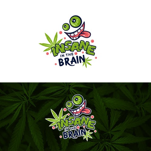 CBD Weed Marihuana Insane In The Brain SUPER CONTEST GOLD GUARANTED WINNER Design by kristinamil