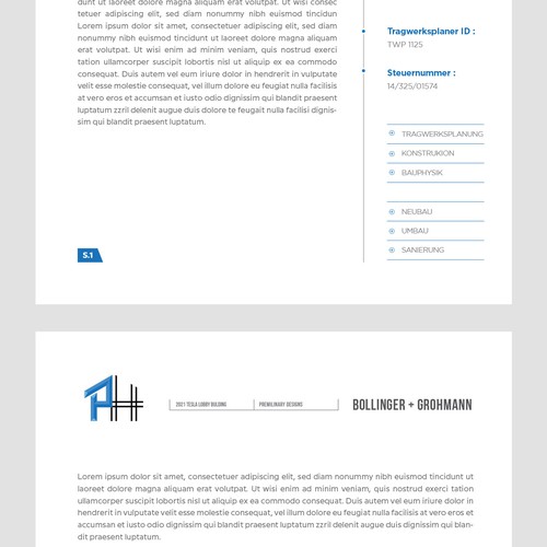 Design Word Template 2 Pages, PH Structural Engineering por Budiarto ™