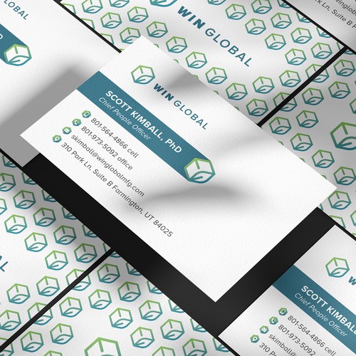 WIN Global Business Card Design Design réalisé par Amitspro™