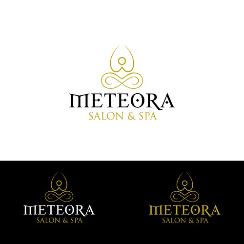 "METEORA SALON & SPA" winning Logo design