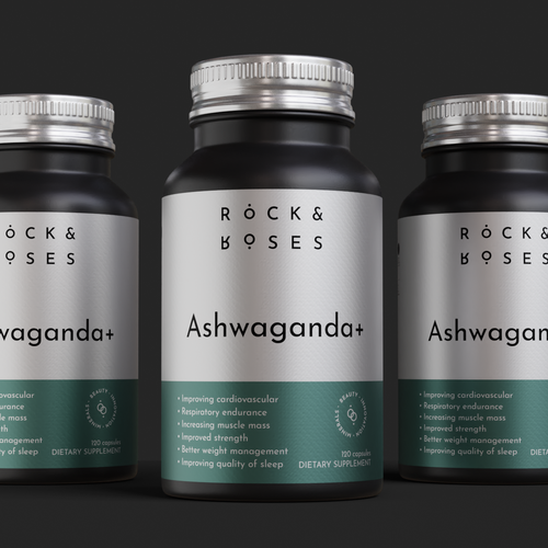 Minimal Supplement Label for a Vitamin Bottle Design por podbara