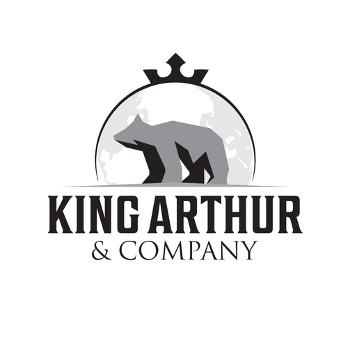 Need an iconic bear logo for King Arthur & Company. Design by Andrei Petcu