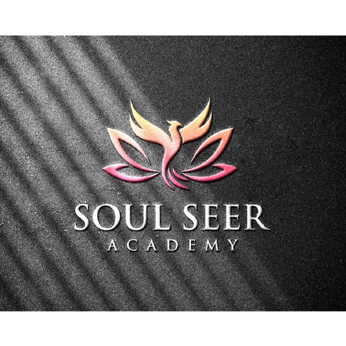 Streamlined ‘iconic’ logo for a spiritual development academy. Design by Schöpfer
