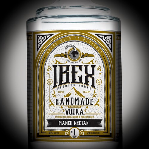 Vodka label - design a craft vodka. Design by J0taeMe_
